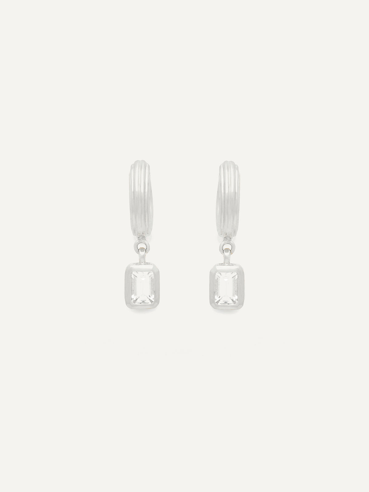 E1027 Rayon Hoops – Emerald cut – M