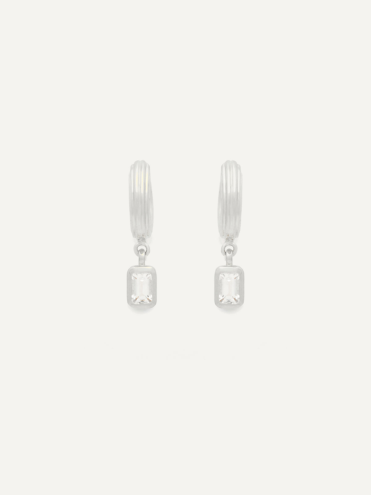 E1027 Rayon Hoops – Emerald cut – S