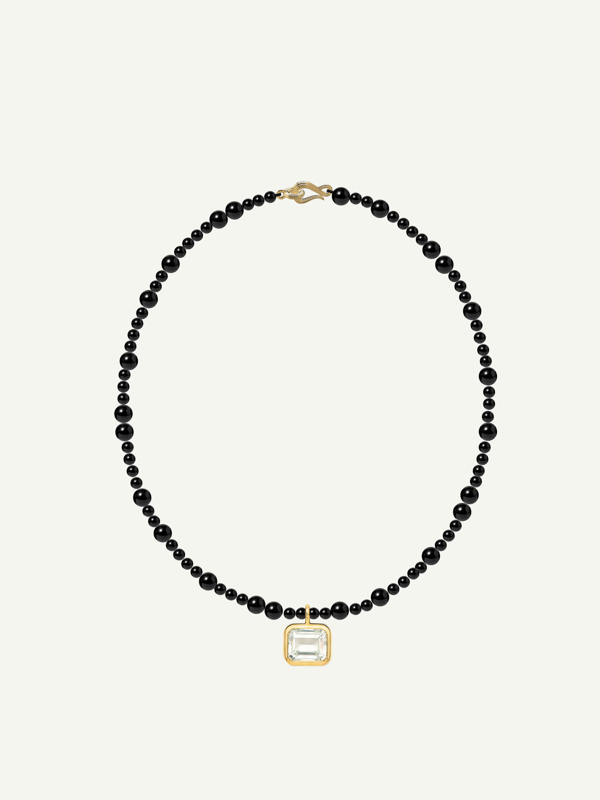 Lumière Modulor Necklace Black Onyx Emerald Cut