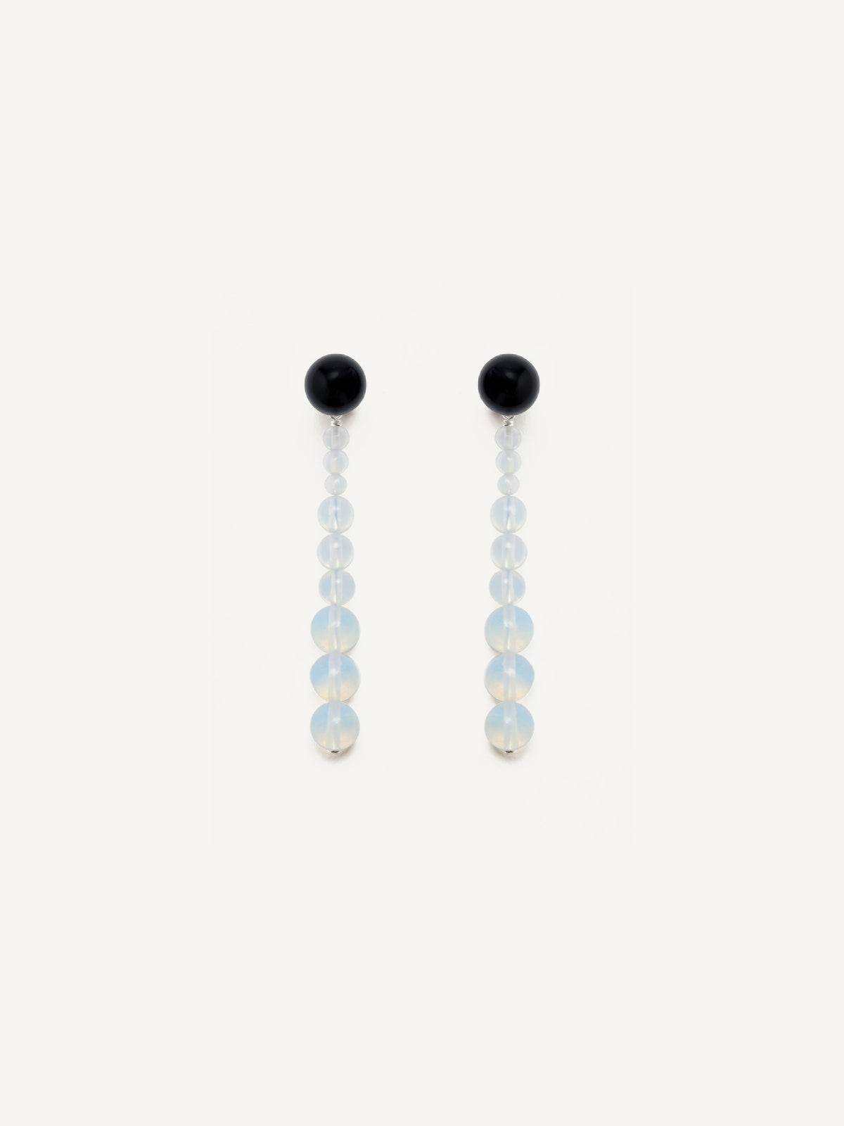 Mini Calanques Earrings black opalite onyx top
