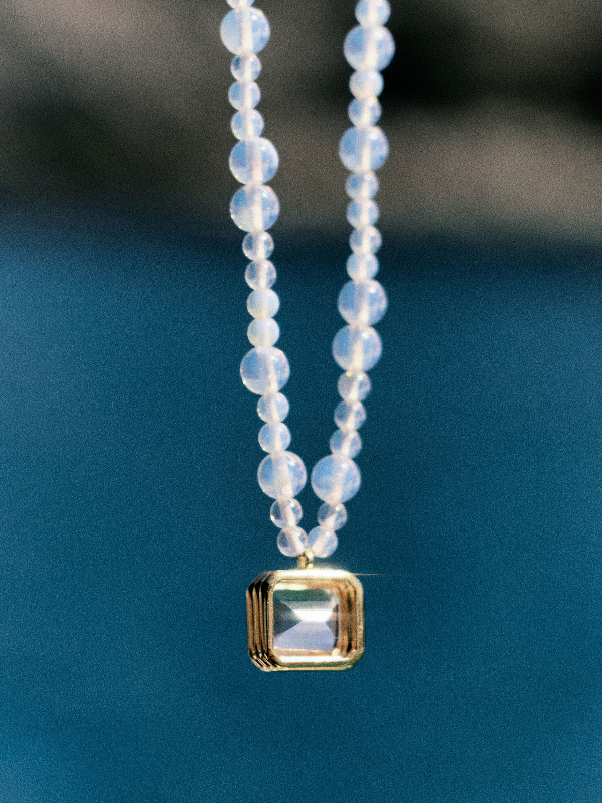 Lumière Modulor Necklace Opalite Emerald Cut