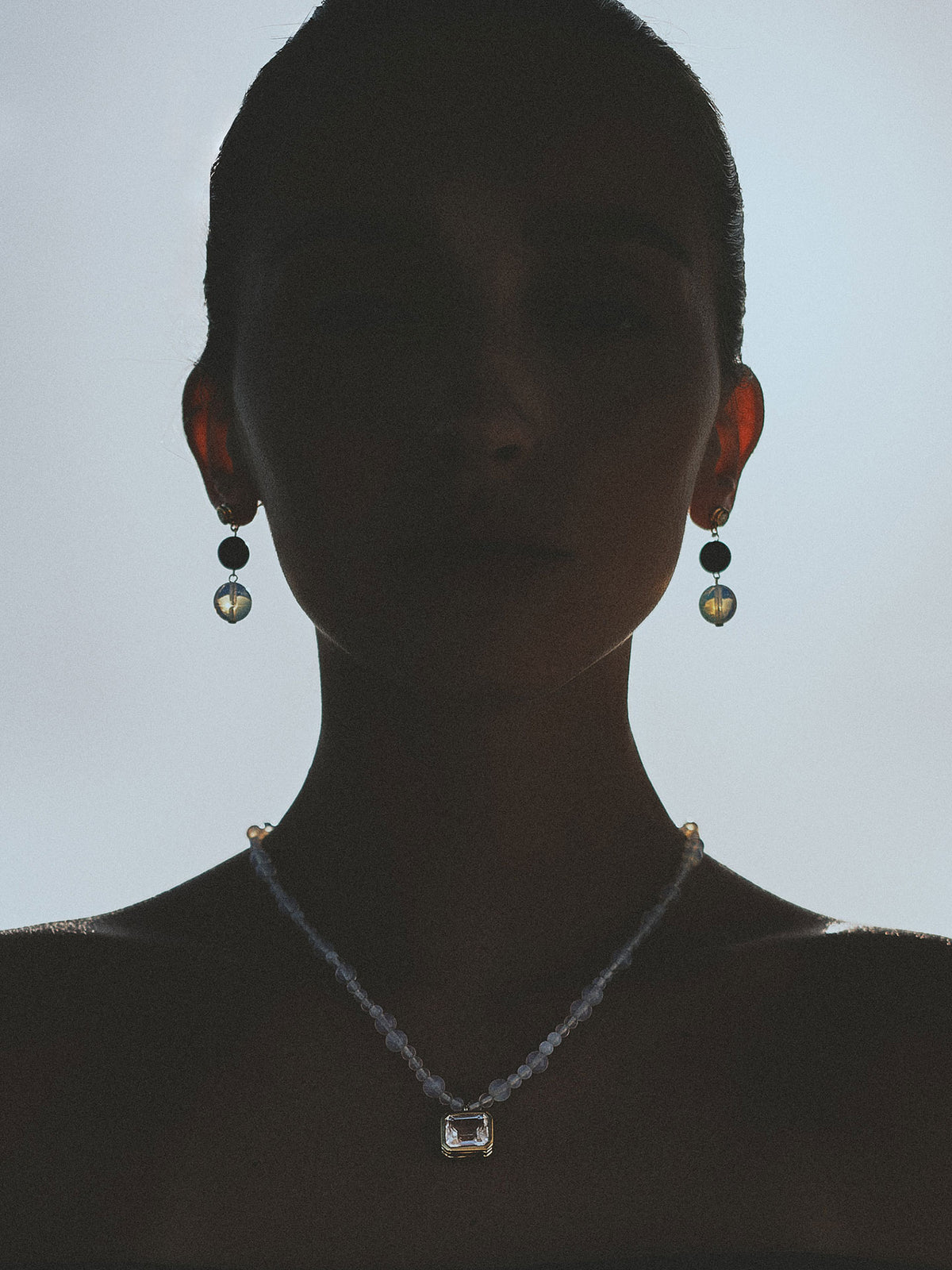 Lumière Modulor Necklace Opalite Emerald Cut