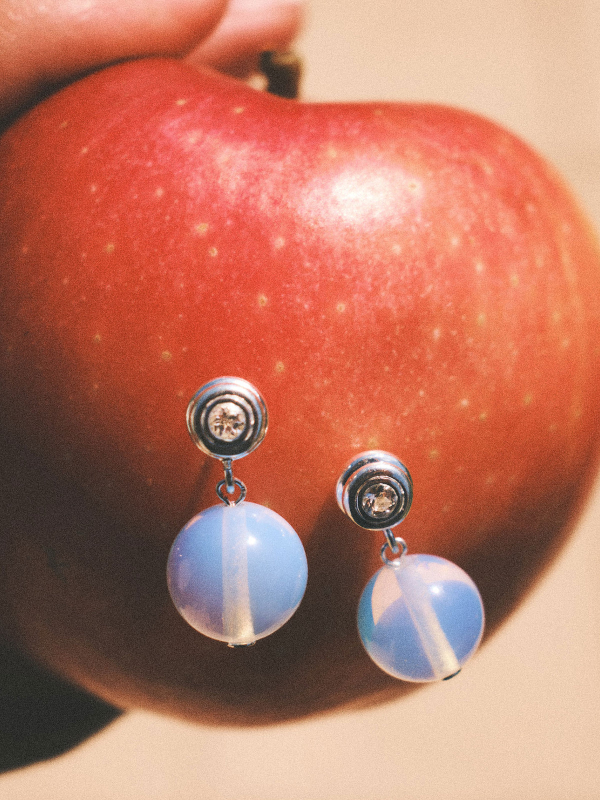 La Chapelle Earrings Opalite silver