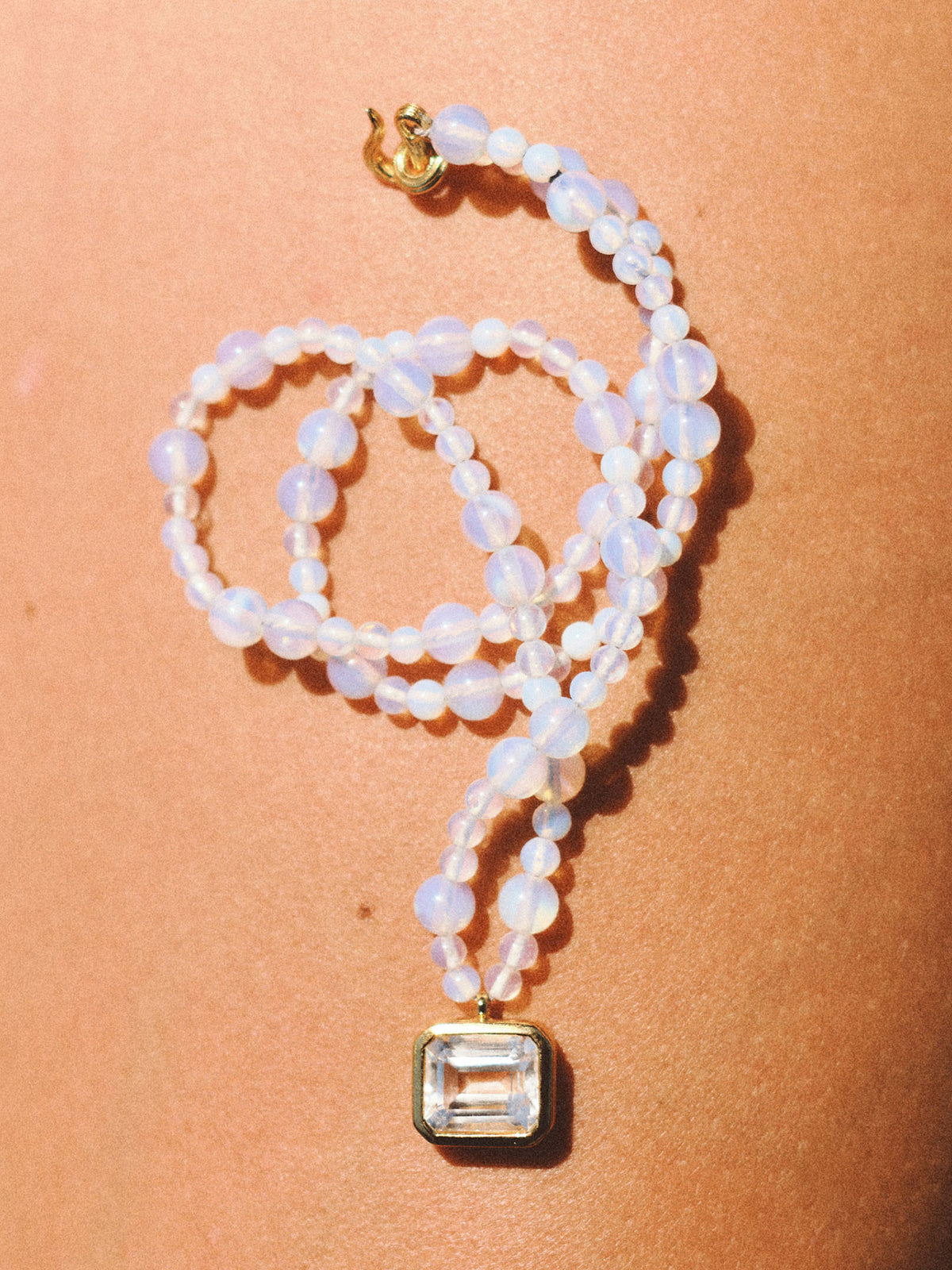 Lumière Modulor Necklace Opalite Emerald Cut