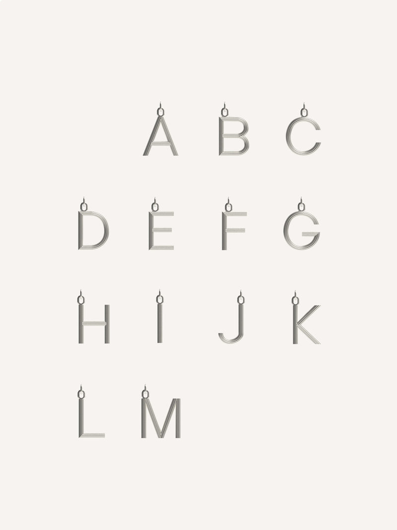 Small Alphabet Charm