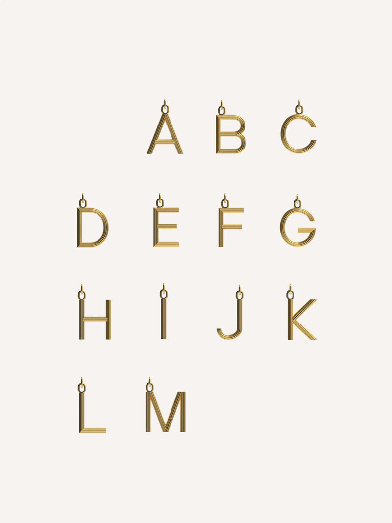 Small Alphabet Charm