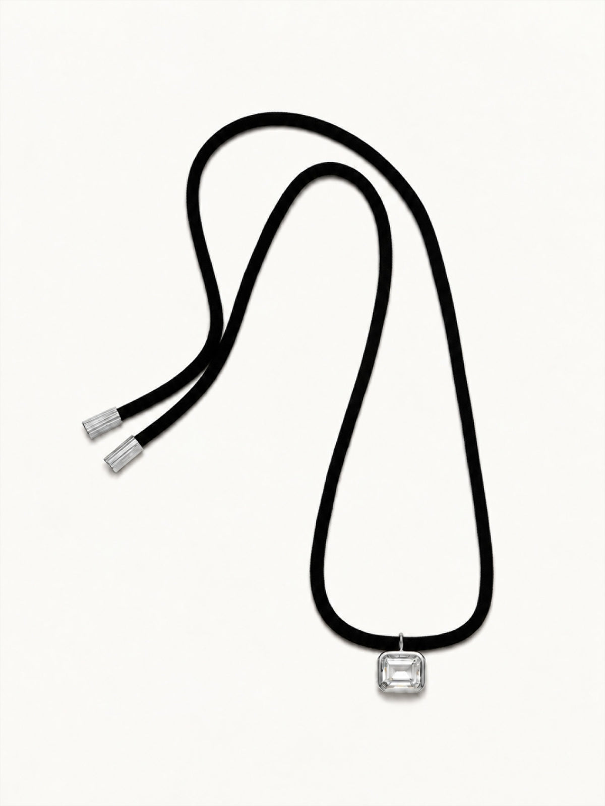 Brise-soleil Necklace Emerald Cut silver