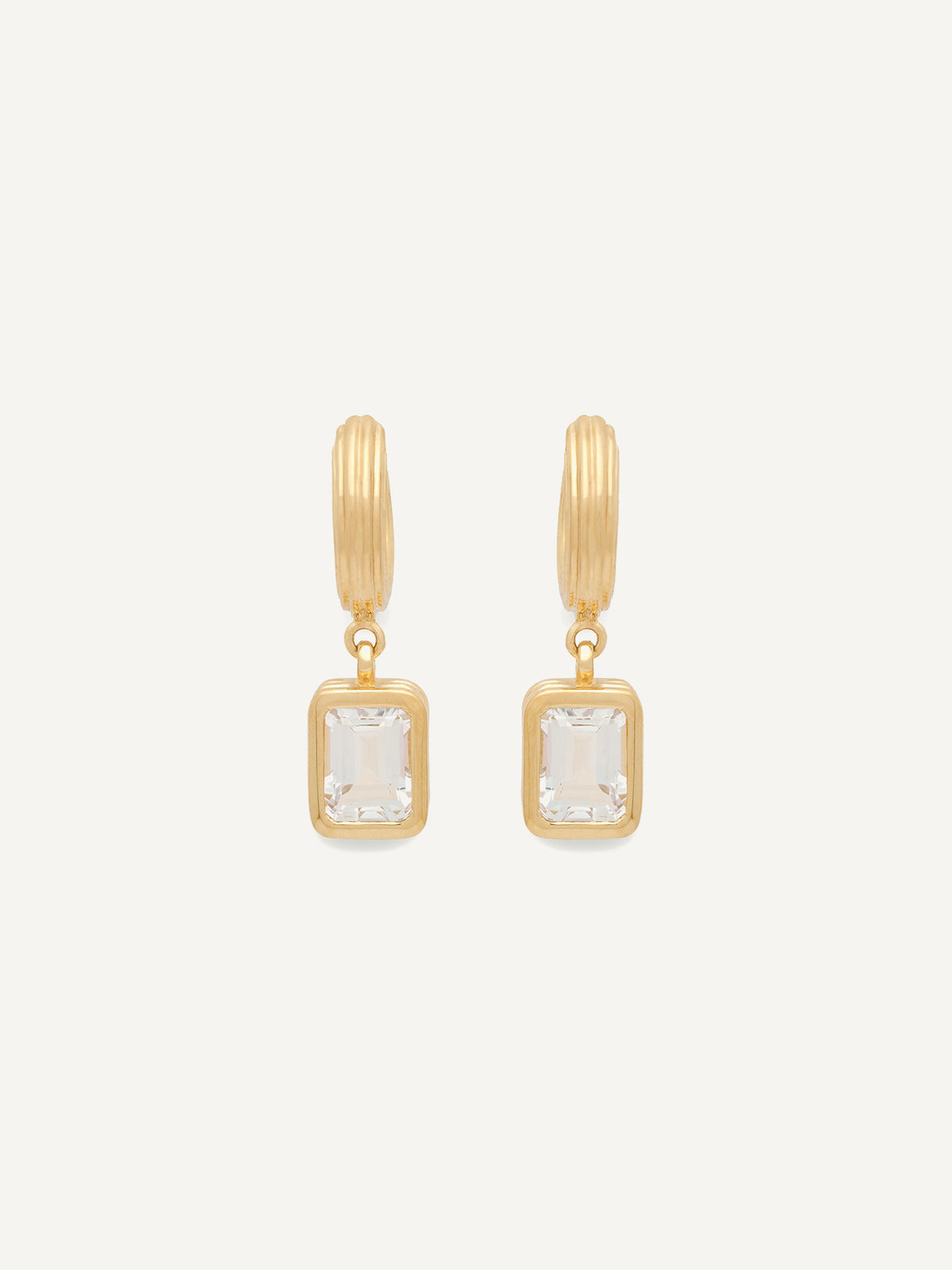 E1027 Rayon Hoops – Emerald cut – L