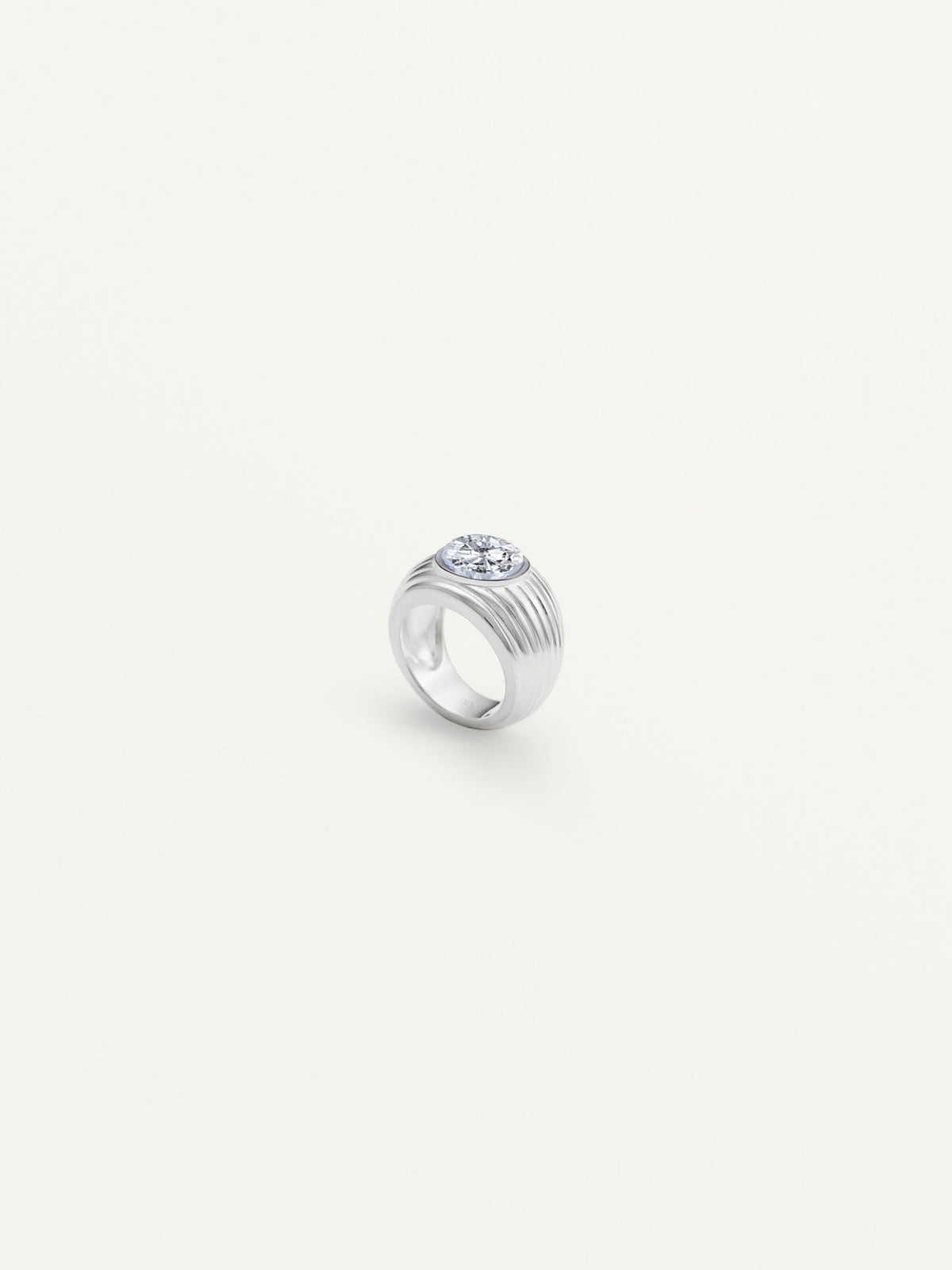 Wave Motion Signet Ring Topaz