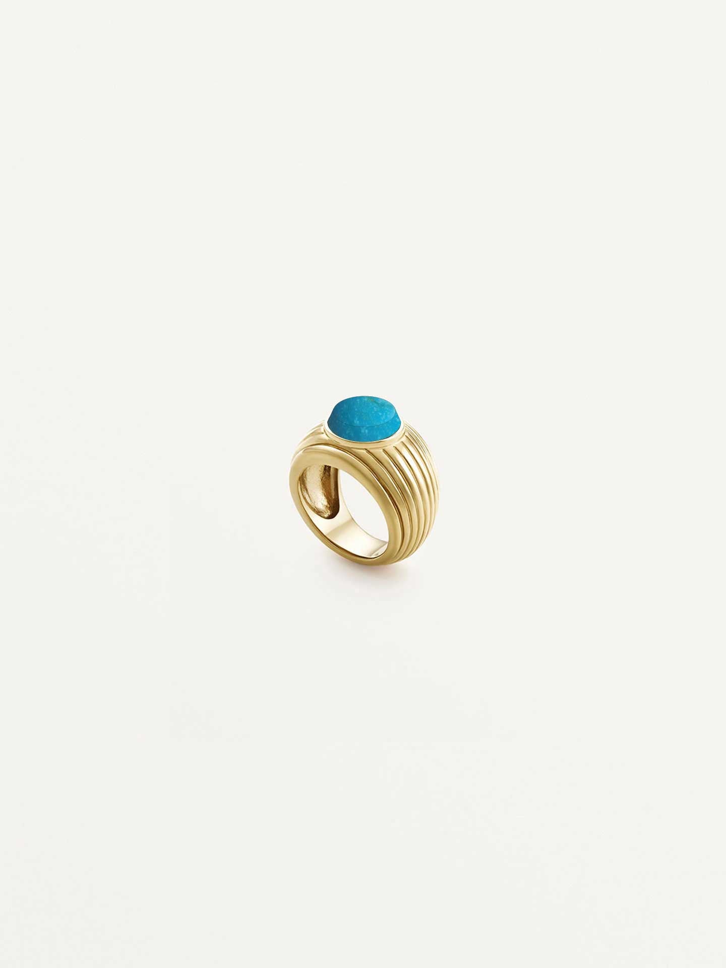 Wave Motion Signet Ring