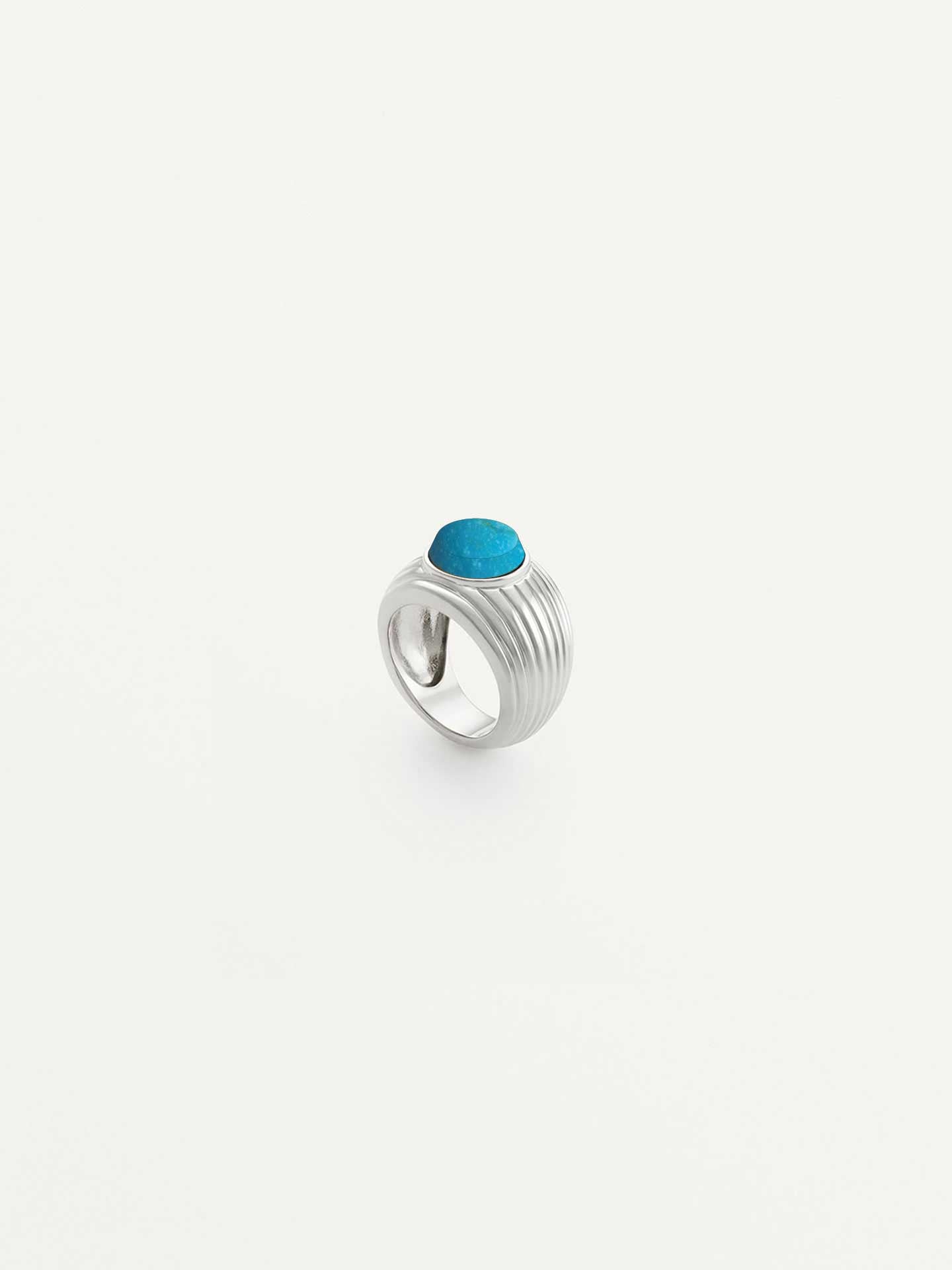 Wave Motion Signet Ring