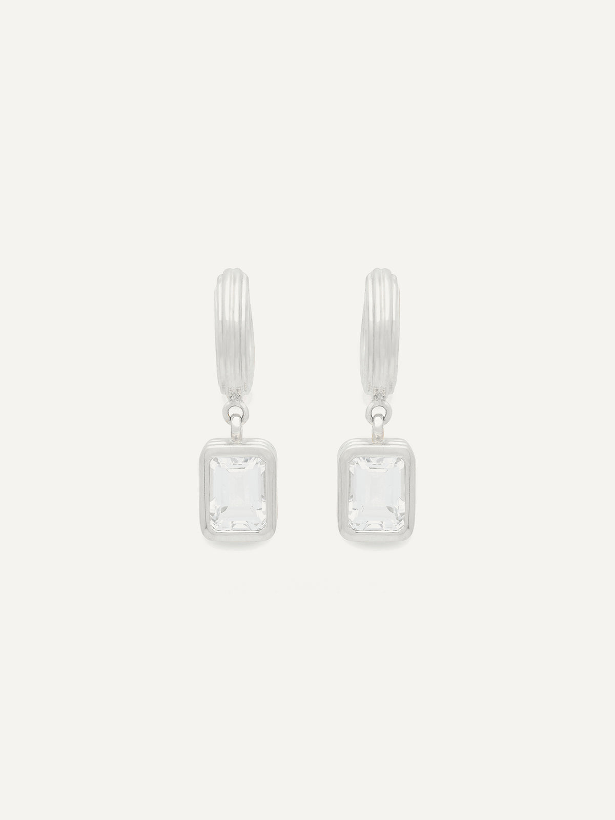 E1027 Rayon Hoops – Emerald cut – L