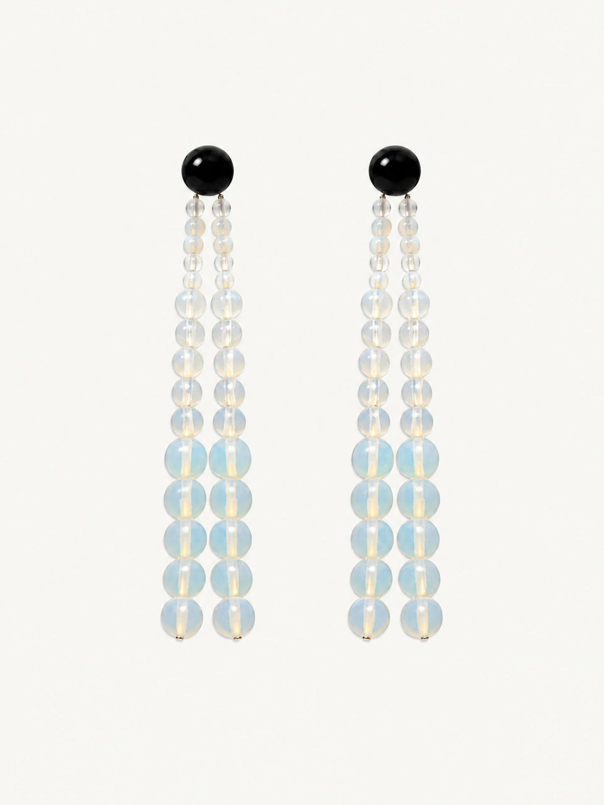 Les Goudes Earrings Opalite black onyx top