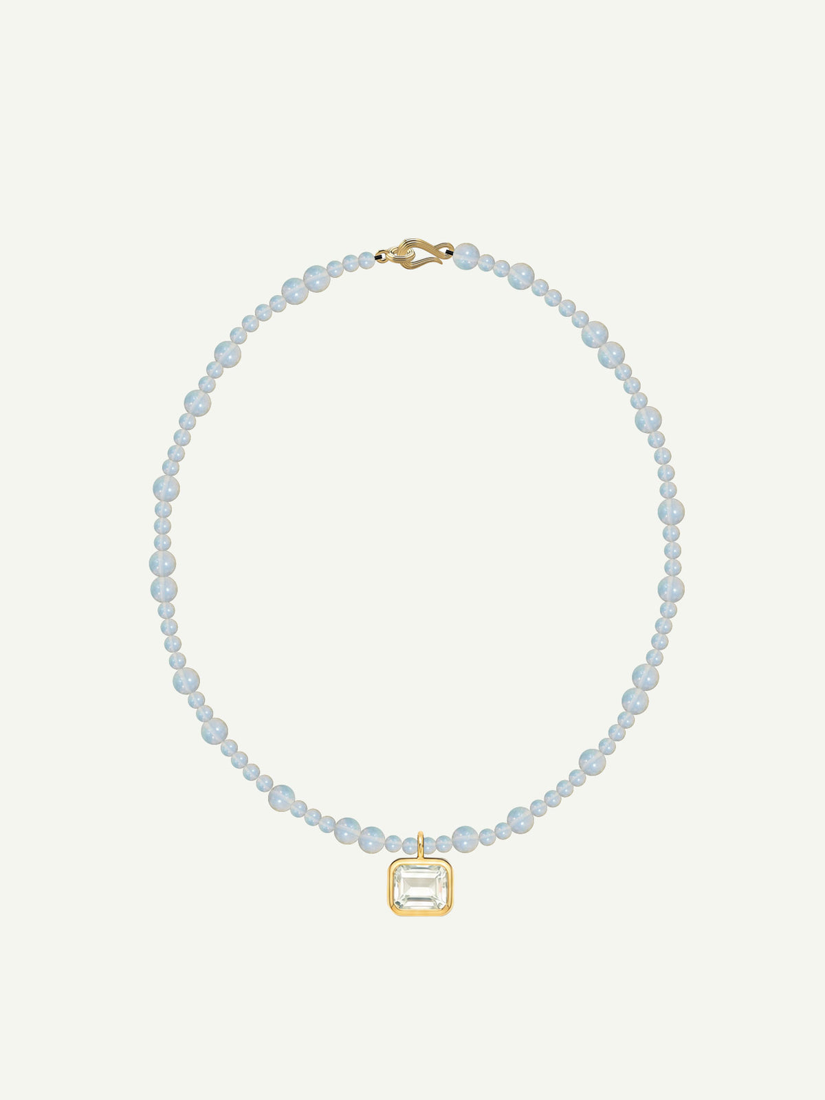 Lumière Modulor Necklace Opalite Emerald Cut