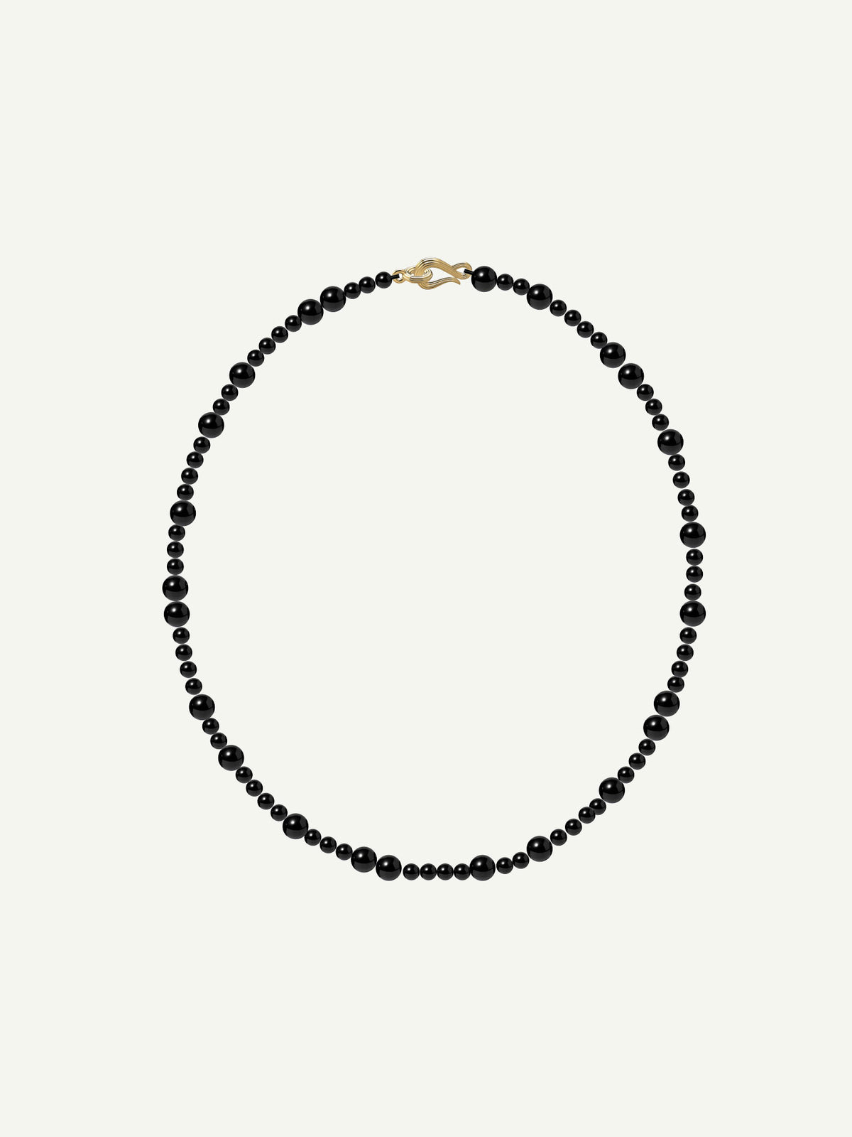 Modulor Necklace 16" Black Onyx