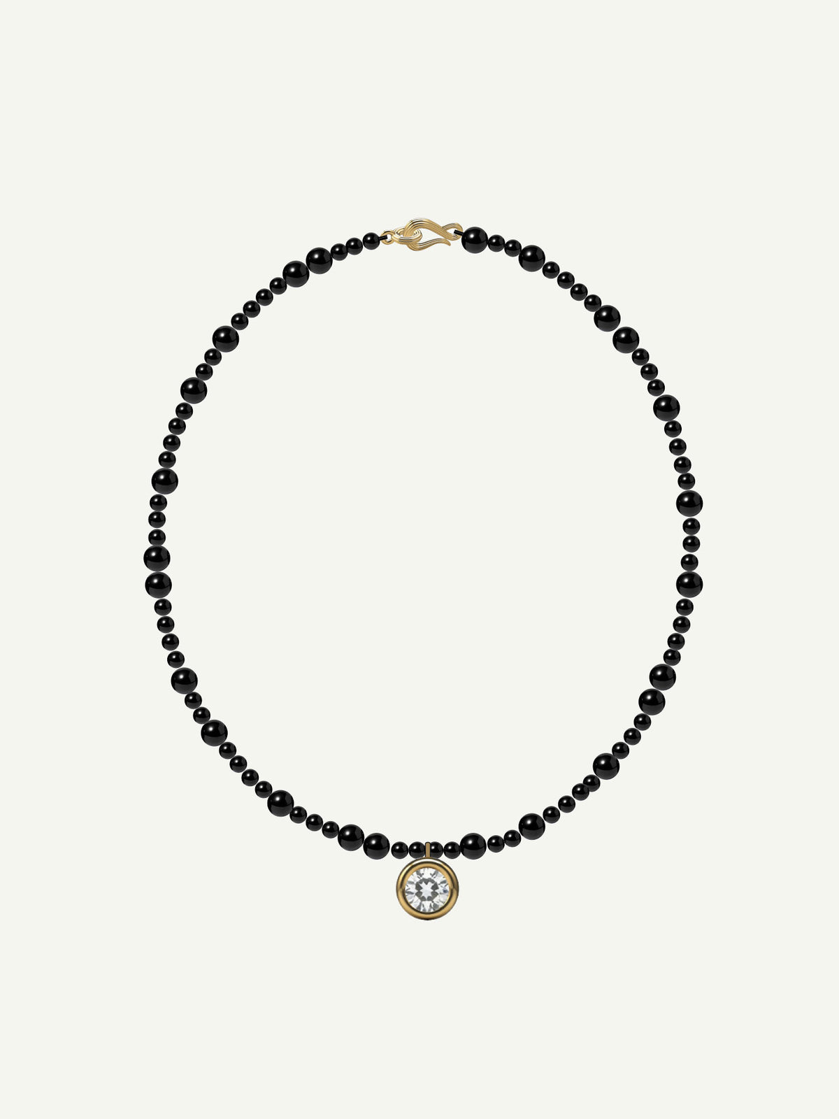 Lumière Modulor Necklace  Black Onyx